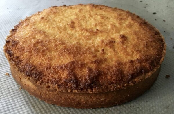 Tarte à la noix de coco démoulée
