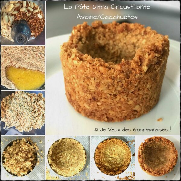 Montage du fond croustillant des petits banoffee pies