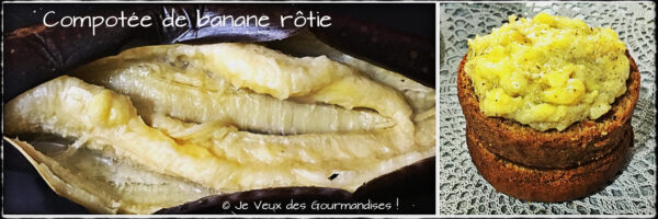 Étapes illustrées de la compotée de bananes rôties