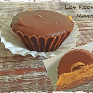 Chocolat au beurre de cacahuètes entier et coupé