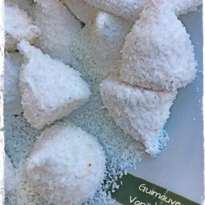 Guimauves à la vanille et à la noix de coco enrobées de noix de coco râpée
