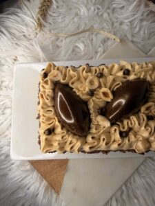 Détail du décor de ganache de Sur un air d’été vu du dessus
